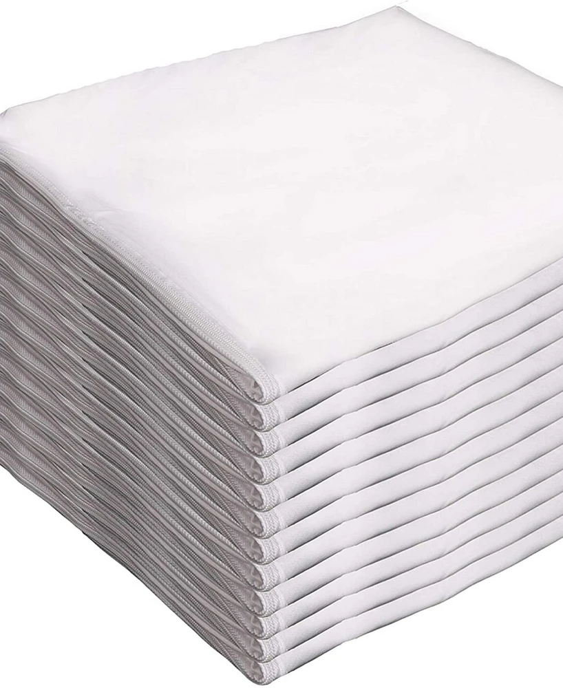 Waterproof Zippered Pillow Protector - King Size - 12 Pack