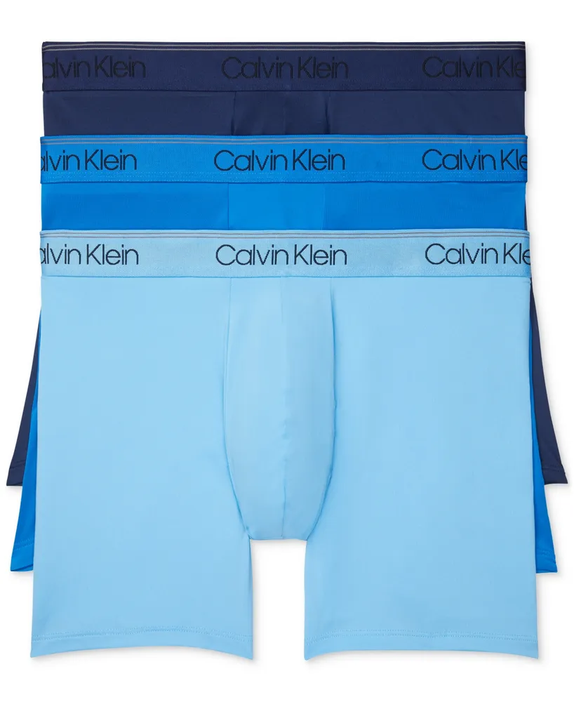 Calvin Klein Men's 3-Pack Microfiber Stretch Boxer Briefs Underwear