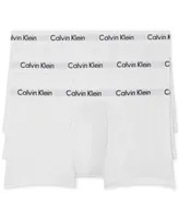 Calvin Klein Men's 3-Pack Cotton Stretch Low-Rise Trunk Underwear