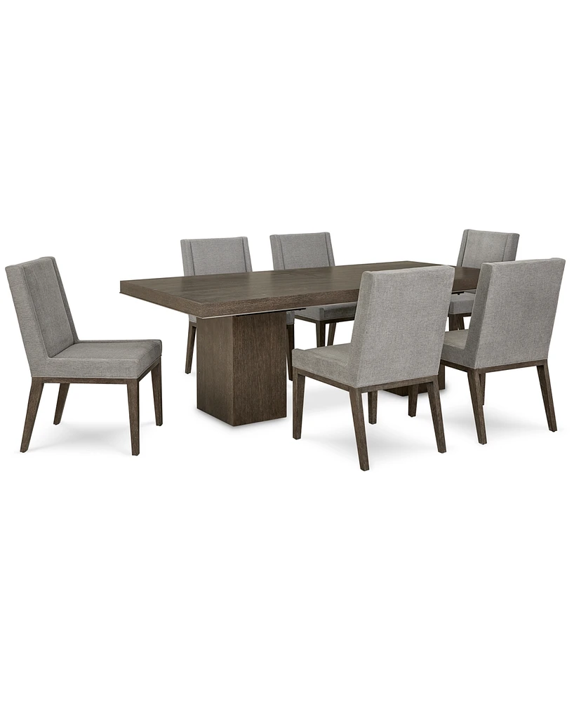 Lille 7pc Dining Set (Rectangular Table & 6 Side Chairs)