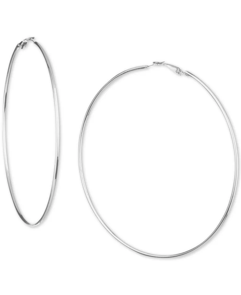 I.n.c. International Concepts Extra-Large Thin Hoop Earrings, 3.15", Created for Macy's