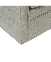 Madison Park Brianne Wide Seat Swivel Arm Chair