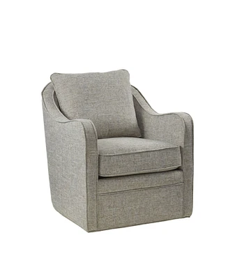 Madison Park Brianne Wide Seat Swivel Arm Chair