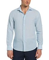 Cubavera Men's Travelselect Linen Blend Wrinkle-Resistant Shirt