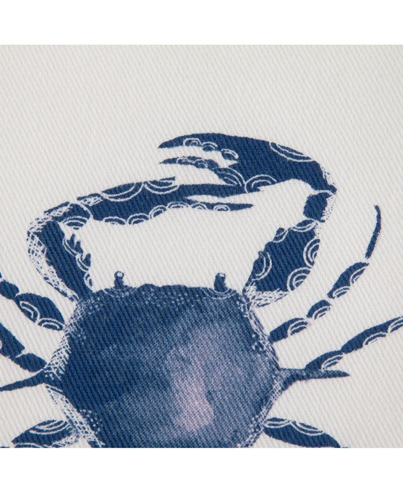 Design Import Crab Printed Napkin, Set of 6