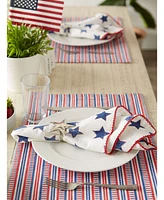 Design Imports Antique Stars with Embroidered Edge Napkin, Set of 6