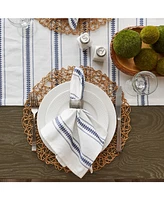Design Imports Zig Dobby Stripe Napkin, Set of 6