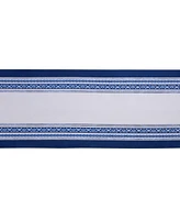 Design Imports Porto Stripe Print Table Runner, 14" x 72"