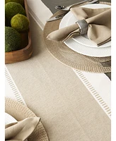 Design Imports Dobby Stripe Table Runner