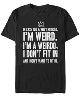 Men's Riverdale Jughead I'm Weird Short Sleeve T-shirt