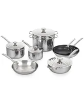 Le Creuset Mirror-Finish Stainless Steel 12-Pc. Cookware Set