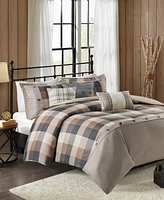Madison Park Ridge Herringbone 6-Pc. Duvet Cover Set