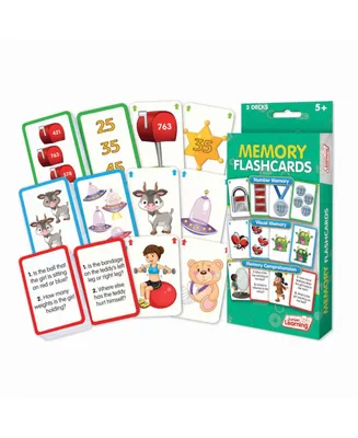 Junior Learning Memory Flashcards Educational Set (Number Memory, Visual Memory, Memory Comprehension)