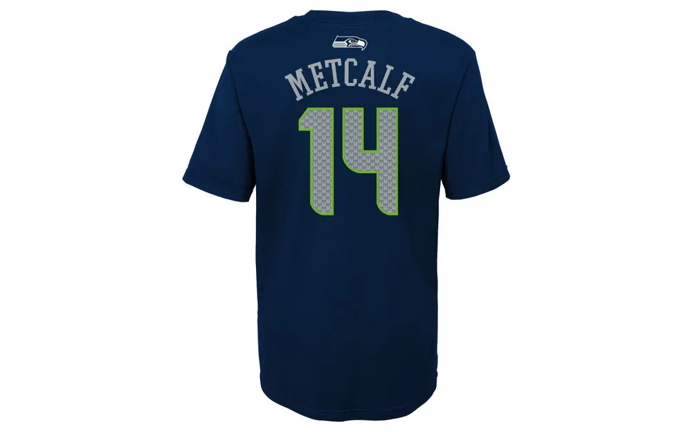 DK Metcalf Seattle Seahawks Toddler Mainliner Player Name & Number T-Shirt  - College Navy