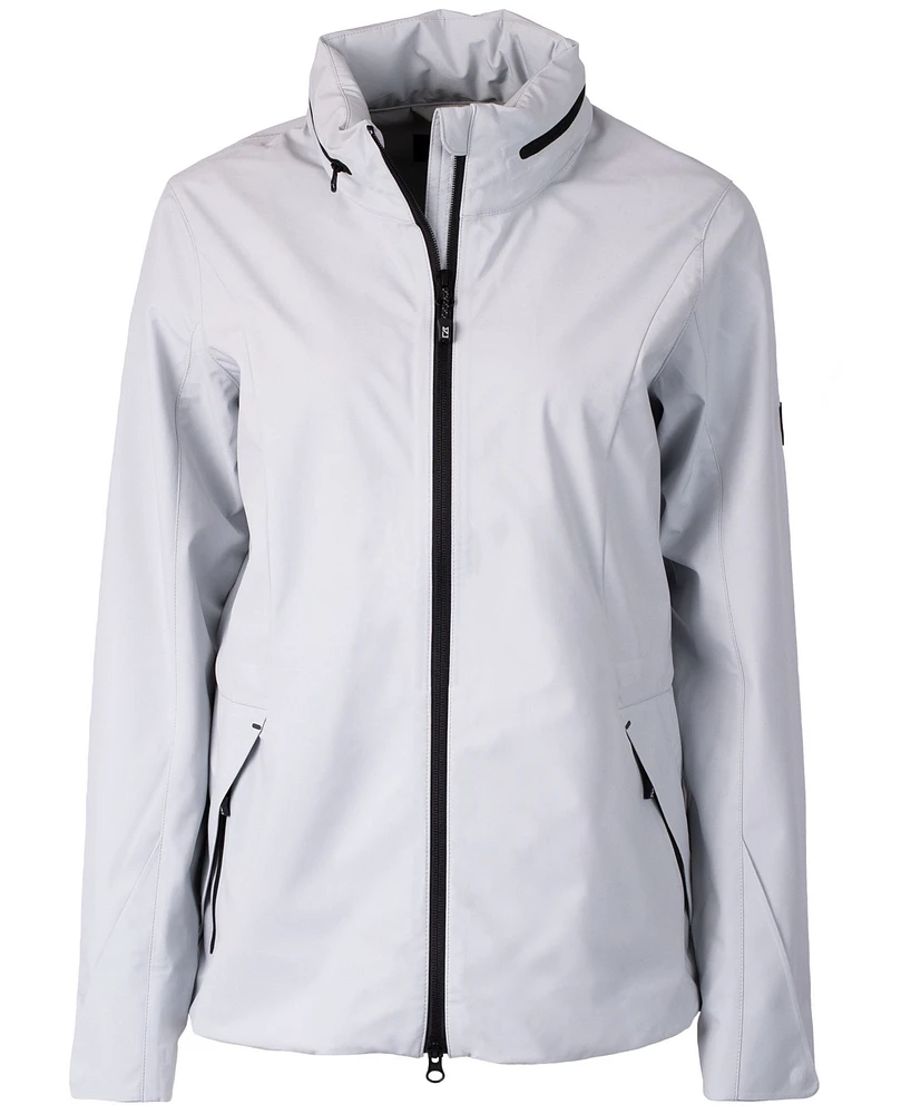 Cutter & Buck Women's Vapor Water Repellent Stretch Full Zip Rain Jacket