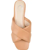 Journee Collection Women's Carlotta Flat Slide Sandals