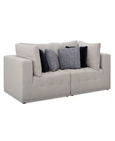 Closeout Modern Fabric Modular Sectional Collection