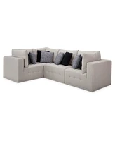 Closeout! Modern 4-Pc. Fabric Modular Sectional