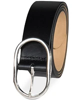 Calvin Klein Women's Oval Center Bar Buckle Dress Belt