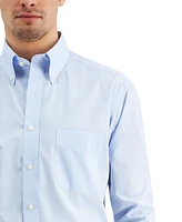 Club Room Men's Regular Fit Mini Gingham Dress Shirt