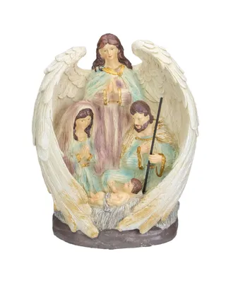 Northlight 11.25" Holy Family and Angel Christmas Nativity Table Decoration