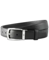 Montblanc Men's Westside Trapeze Buckle Leather Belt