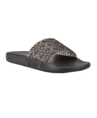 Calvin Klein Men's Alva Casual Slip-on Slide Sandals