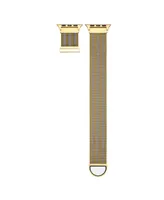 Men's and Women's Gold-Tone with Silver-Tone Striped Metal Loop Band 42mm