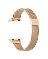 Men's and Women's Rose Gold Skinny Metal Loop Band for Apple Watch 42mm