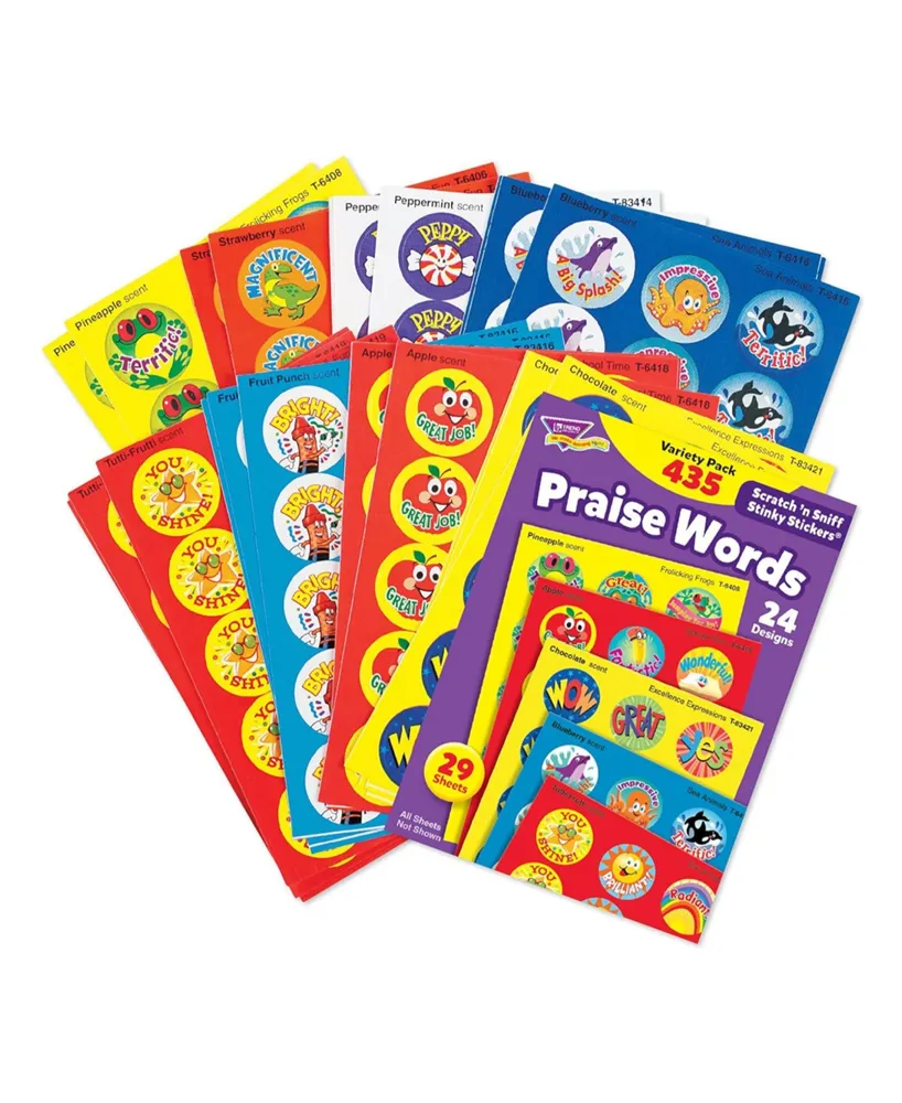 Praise Words Stinky Stickers Variety Pack