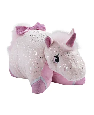 Pillow Pets Signature Sparkly Unicorn Stuffed Animal Plush Toy