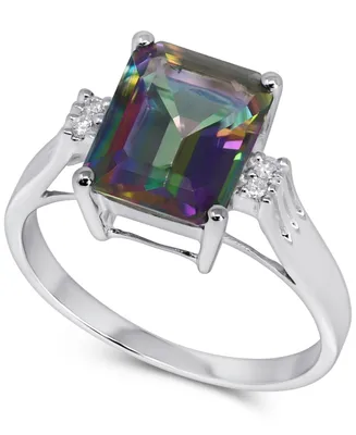 Mystic Topaz (3-3/4 ct. t.w.) & Diamond Accent Ring in 14k White Gold