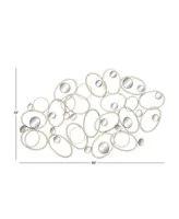 Glam Ornamental Metal Wall Decor - Silver