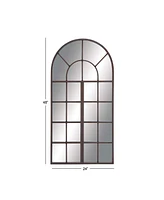 Brown Traditional Metal Wall Mirror, 48 x 24