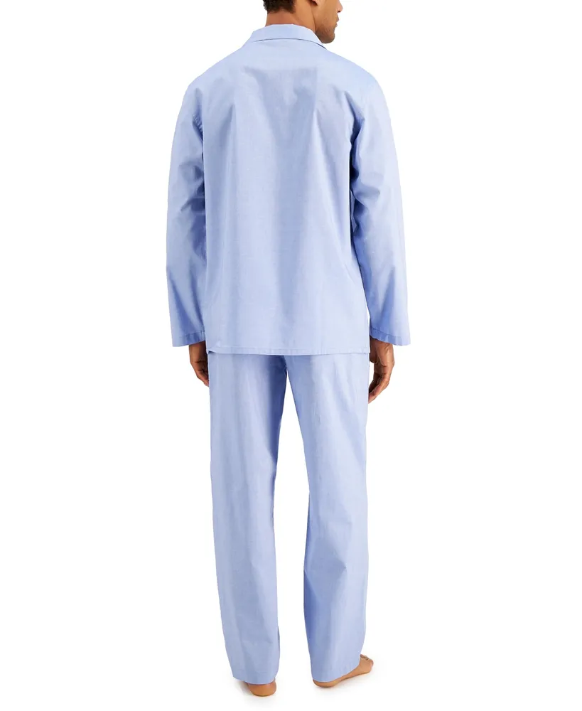 Club Room Men's 2-Pc. Solid Oxford Pajama Set, Created for Macy's