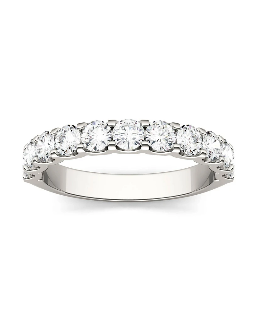 Moissanite Anniversary Band 1-1/10 ct. t.w. Diamond Equivalent 14k White or Yellow Gold