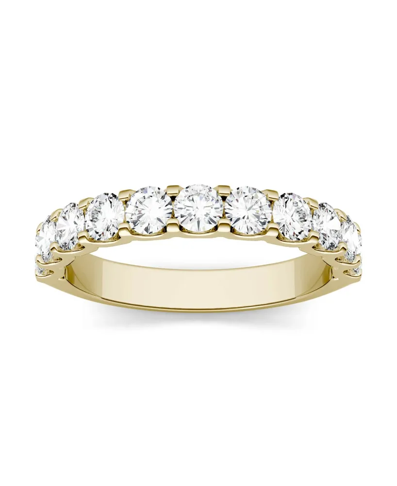 Moissanite Anniversary Band 1-1/10 ct. t.w. Diamond Equivalent 14k White or Yellow Gold