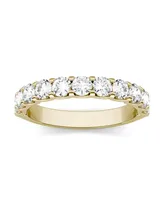 Moissanite Anniversary Band 1-1/10 ct. t.w. Diamond Equivalent 14k White or Yellow Gold