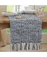 Saro Lifestyle Woven Design Long Table Runner, 72" x 16"