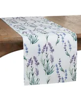 Saro Lifestyle Lavender Table Runner, 108" x 16"