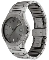 Movado Men's Swiss Se Gray Pvd Bracelet Watch 41mm