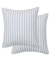 Levtex Galapagos Thin Striped 2-Pc. Sham Set, European