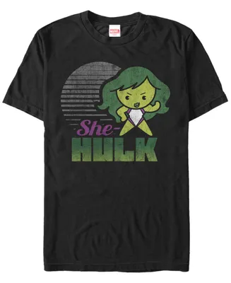 Fifth Sun Men's She Hulk Kawaii Short Sleeve Crew T-shirt