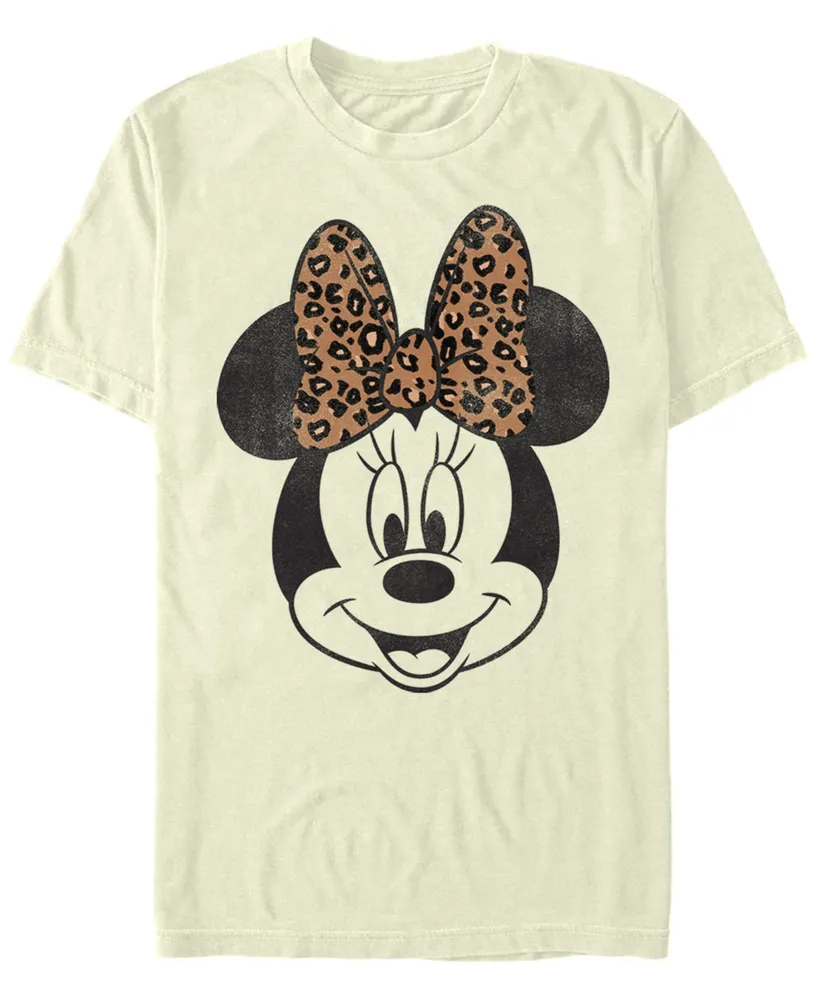 Men's Mickey Classic Minnie Face Short Sleeve Crew T-shirt