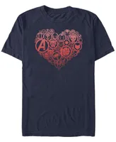 Fifth Sun Men's Heart Icons Short Sleeve Crew T-shirt