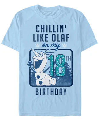 Fifth Sun Men's Olaf Birthday 18 Short Sleeve Crew T-shirt