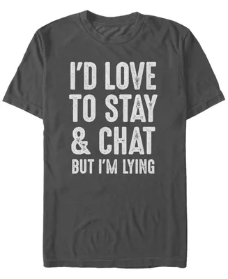 Fifth Sun Men's Stay and Chat Short Sleeve Crew T-shirt