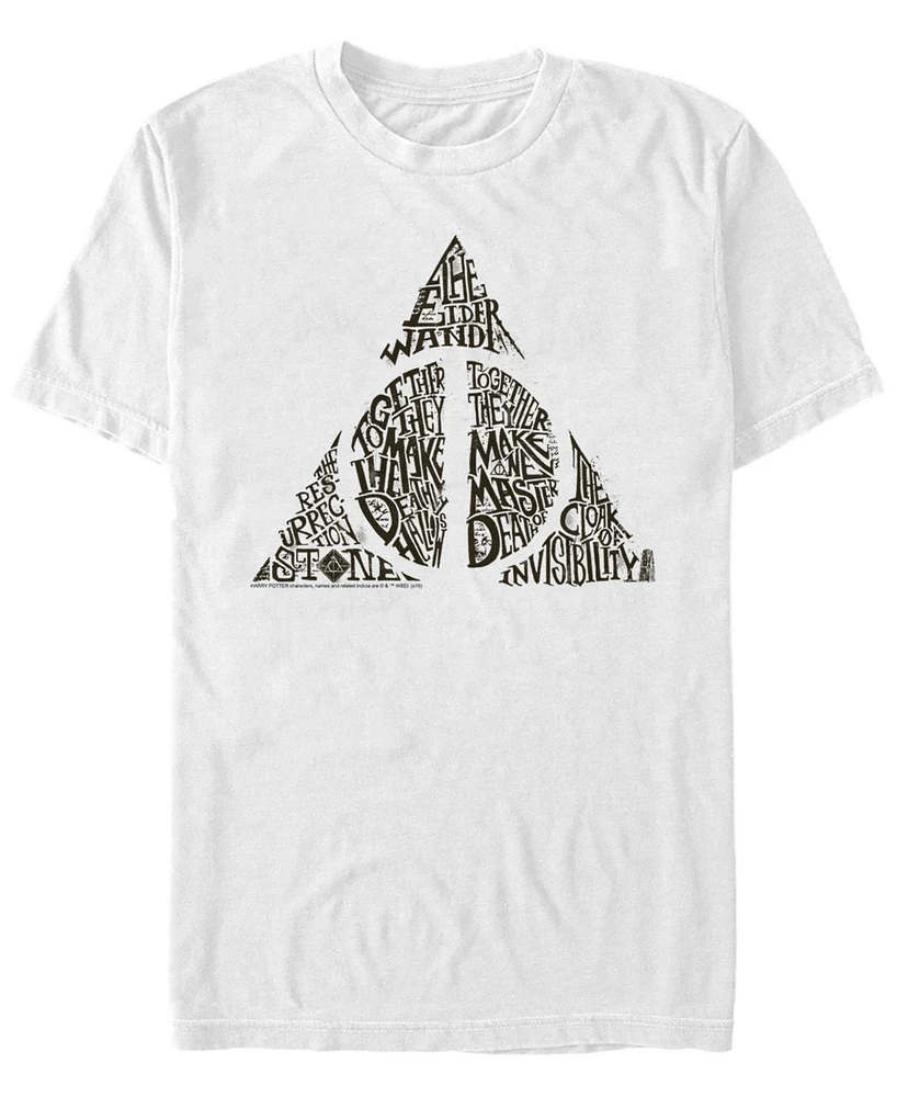 Fifth Sun Men's Deathly Hallows Short Sleeve Crew T-shirt