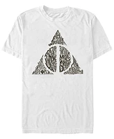 Fifth Sun Men's Deathly Hallows Short Sleeve Crew T-shirt