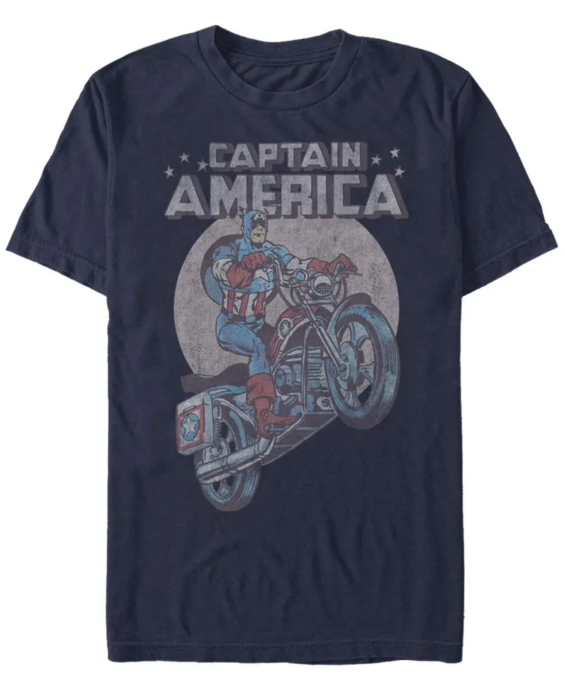 Fifth Sun Men's Captain America Short Sleeve Crew T-shirt